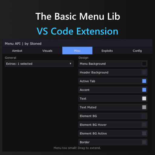The Basic Menu Lib API